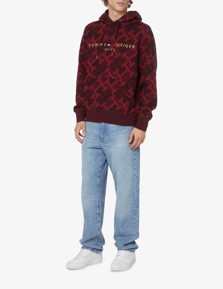 rinascente Tommy Hilfiger Felpa con cappuccio monogram ao - Rosso