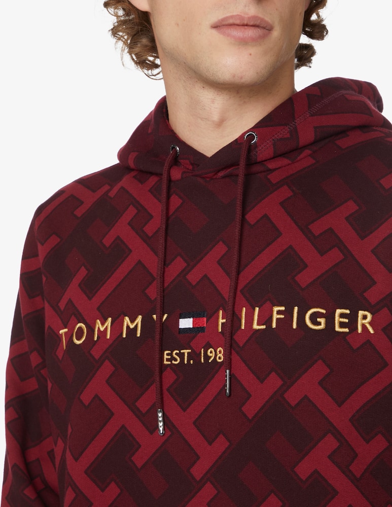 rinascente Tommy Hilfiger Felpa con cappuccio monogram ao - Rosso