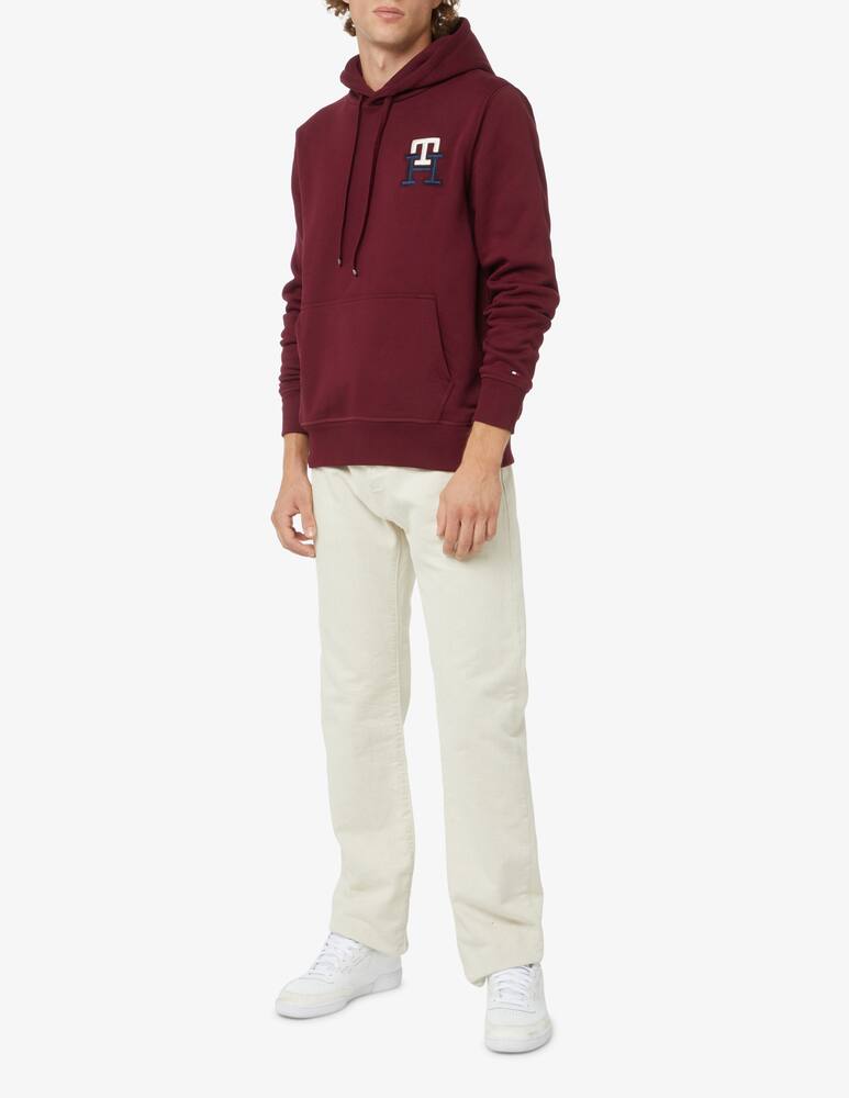 rinascente Tommy Hilfiger Felpa con cappuccio essential monogram - Rosso