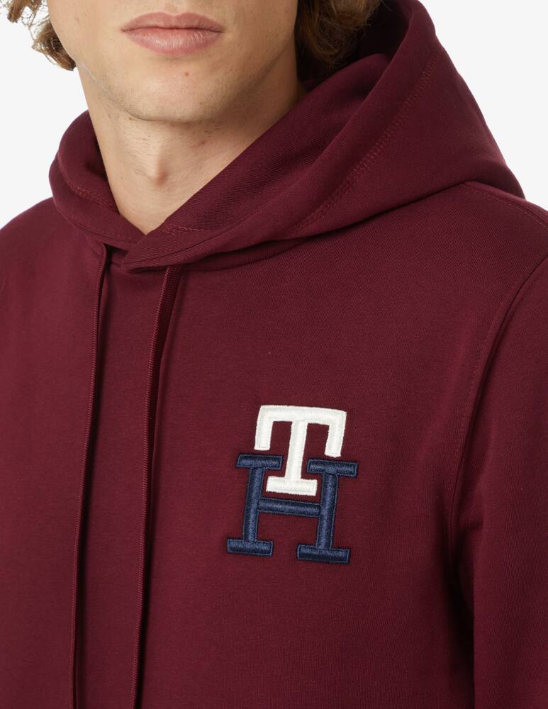 rinascente Tommy Hilfiger Felpa con cappuccio essential monogram - Rosso