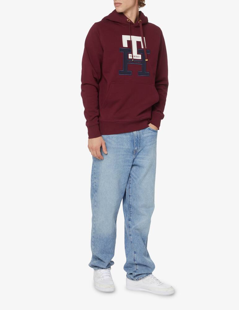 rinascente Tommy Hilfiger Felpa con cappuccio lux monogram - Rosso