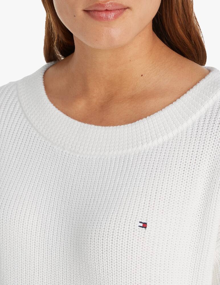 rinascente Tommy Hilfiger Maglione in cotone con scollo a barca