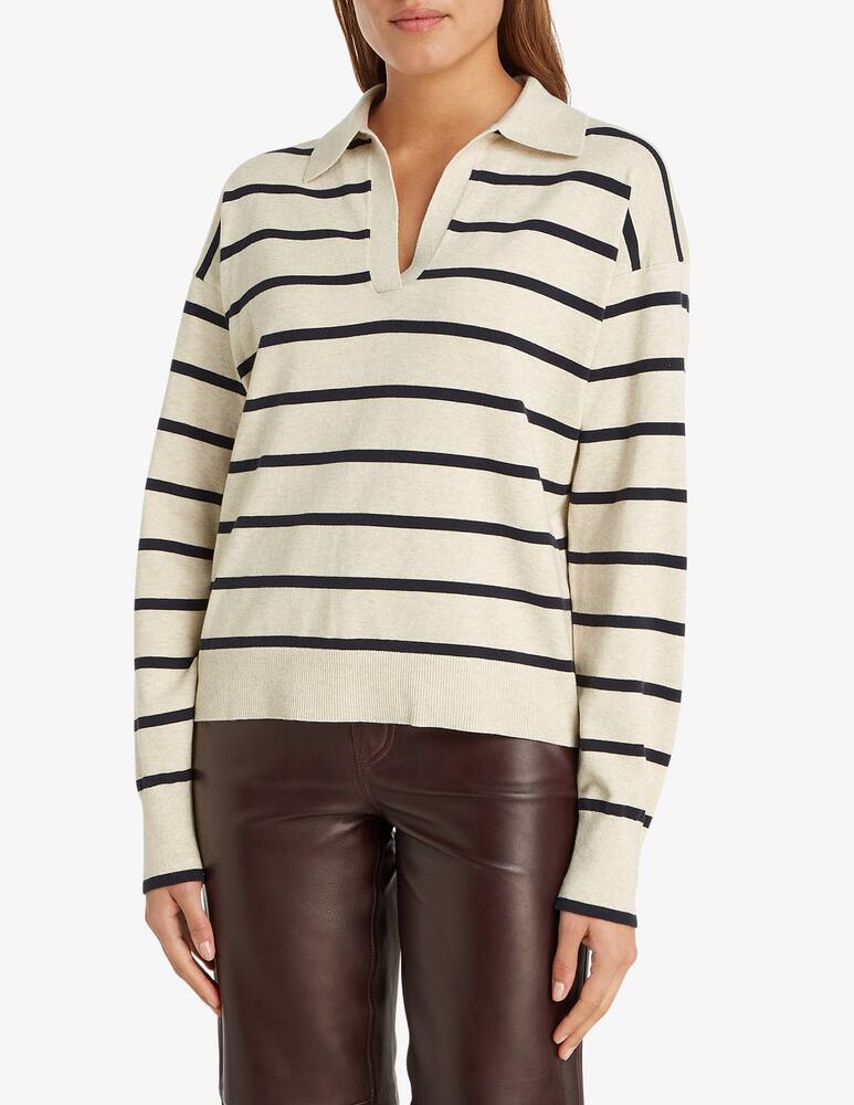 rinascente Tommy Hilfiger Felpa polo in cotone Soft Stripe