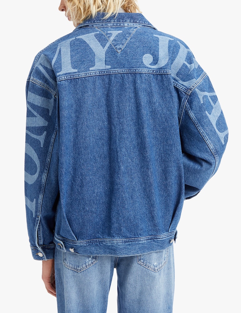 rinascente Tommy Jeans Logo over denim jacket 