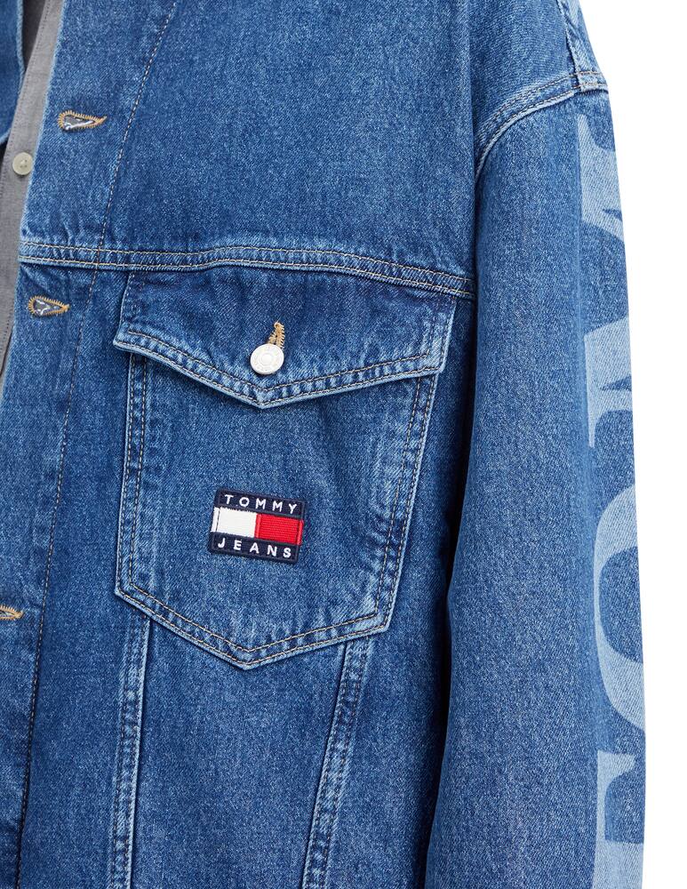 rinascente Tommy Jeans Logo over denim jacket 