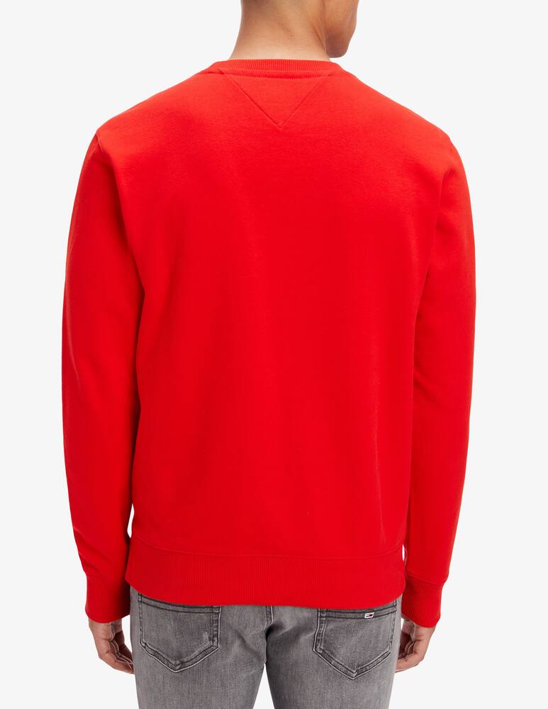 rinascente Tommy Jeans Logo crewneck sweater Red 