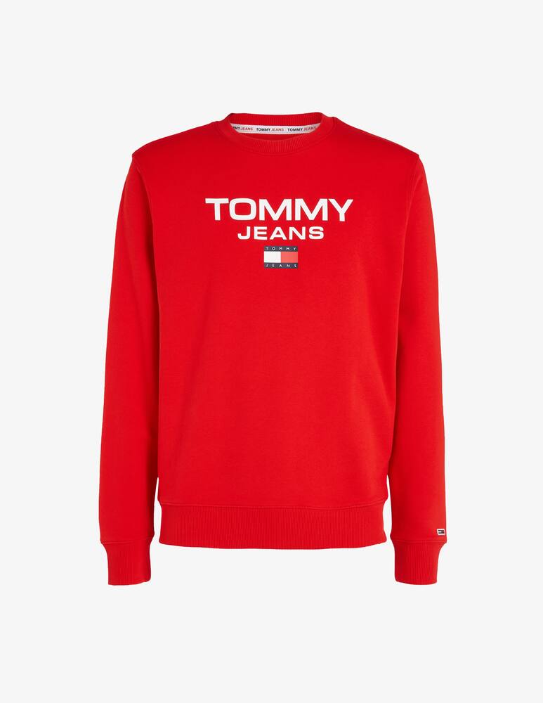 rinascente Tommy Jeans Logo crewneck sweater Red 