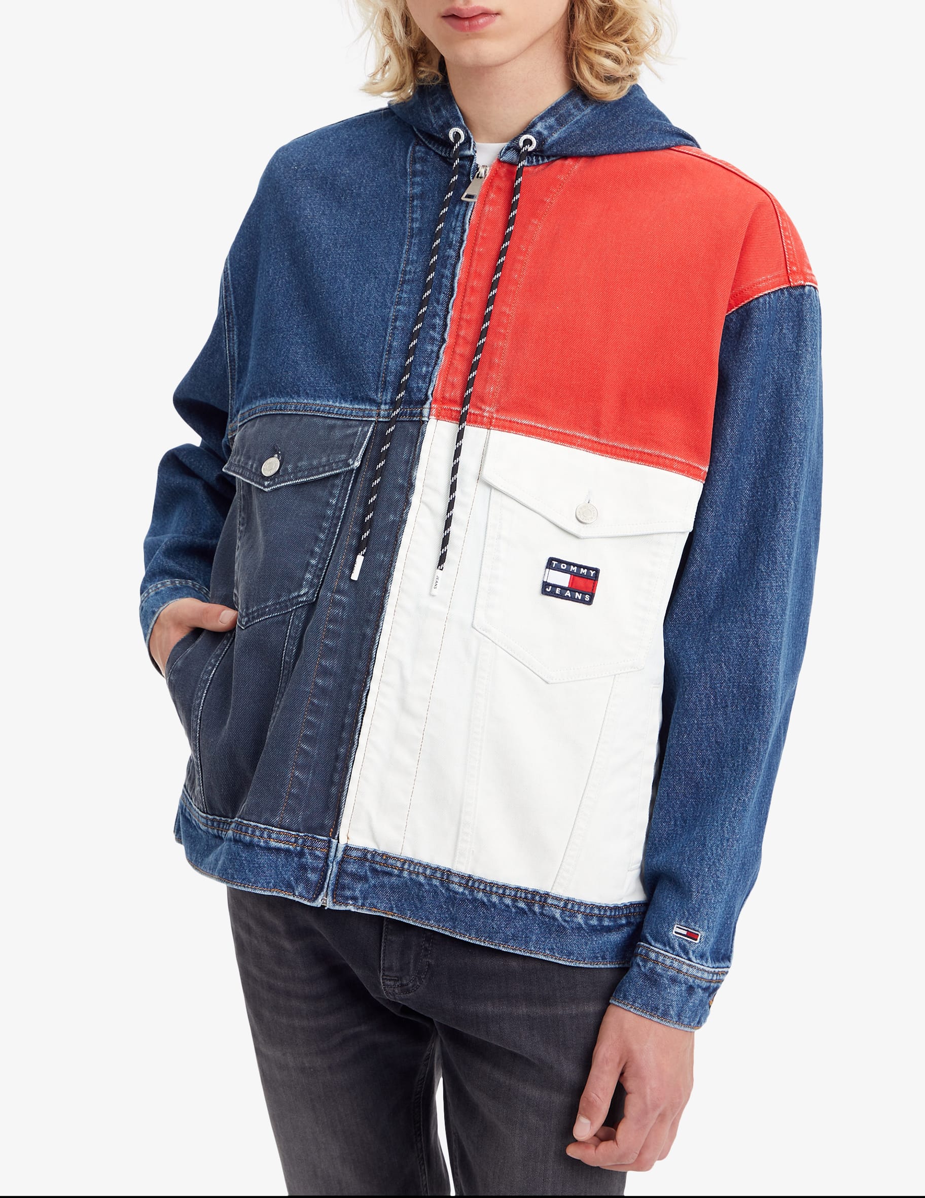 Shop Tommy Jeans Denim jacket on Rinascente