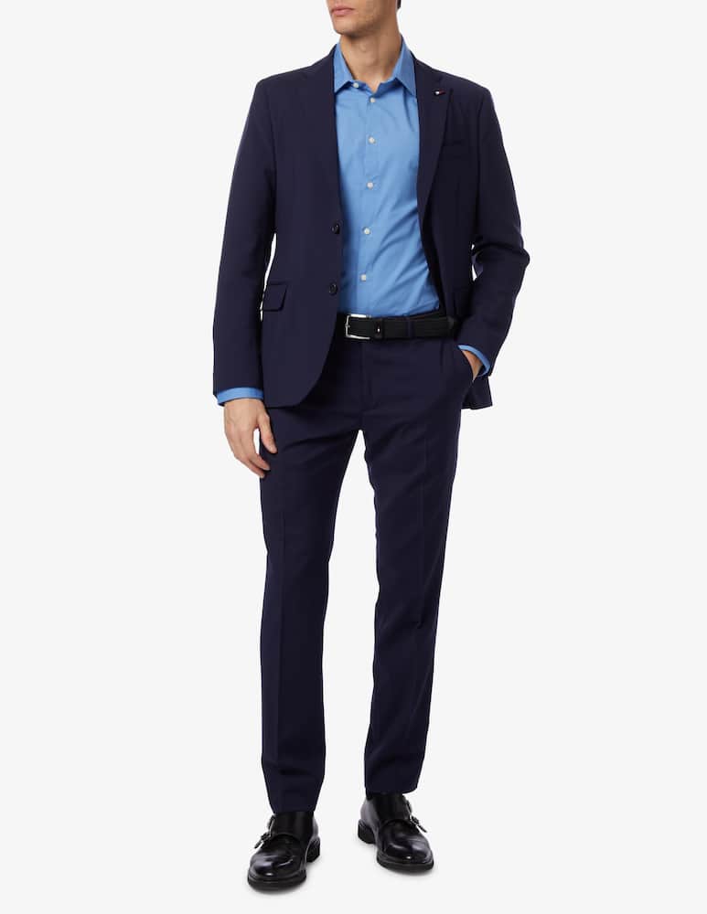 rinascente Tommy Hilfiger Camicia flex solid popline 