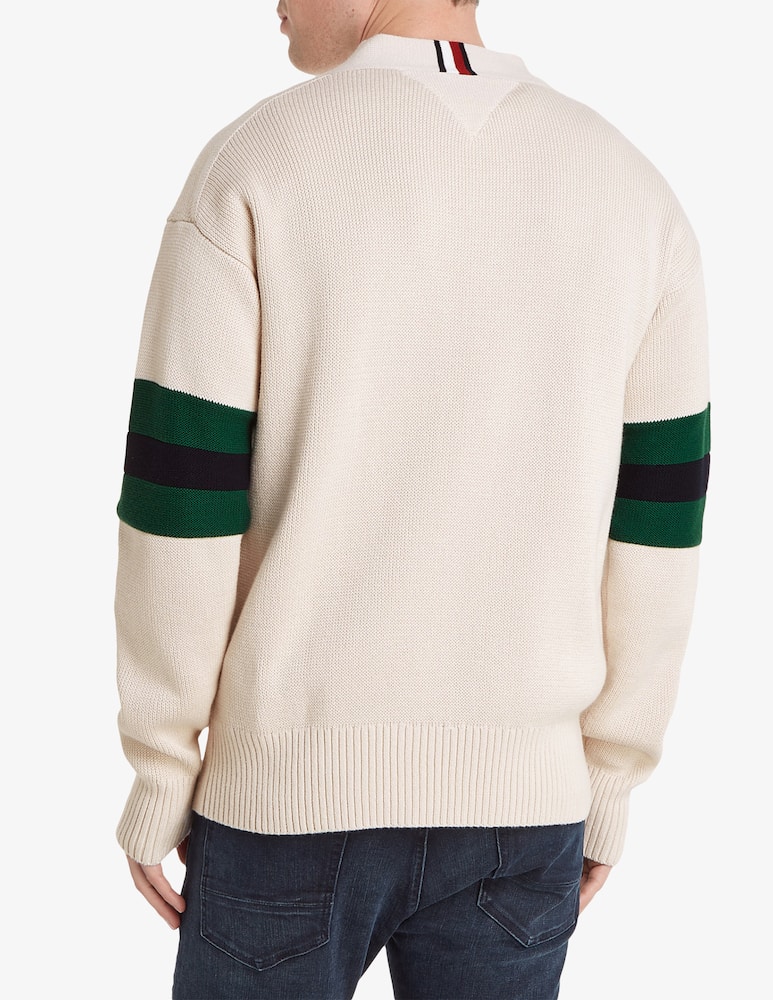 rinascente Tommy Hilfiger Maglia scollo a v varsity monogram 