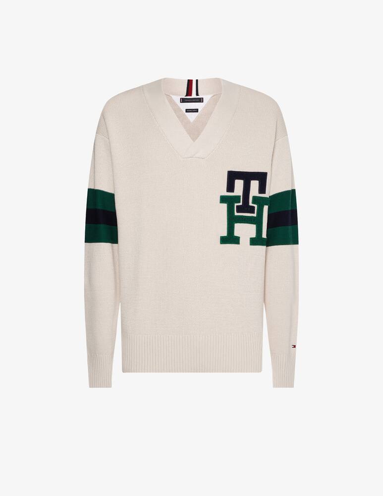 rinascente Tommy Hilfiger Maglia scollo a v varsity monogram 