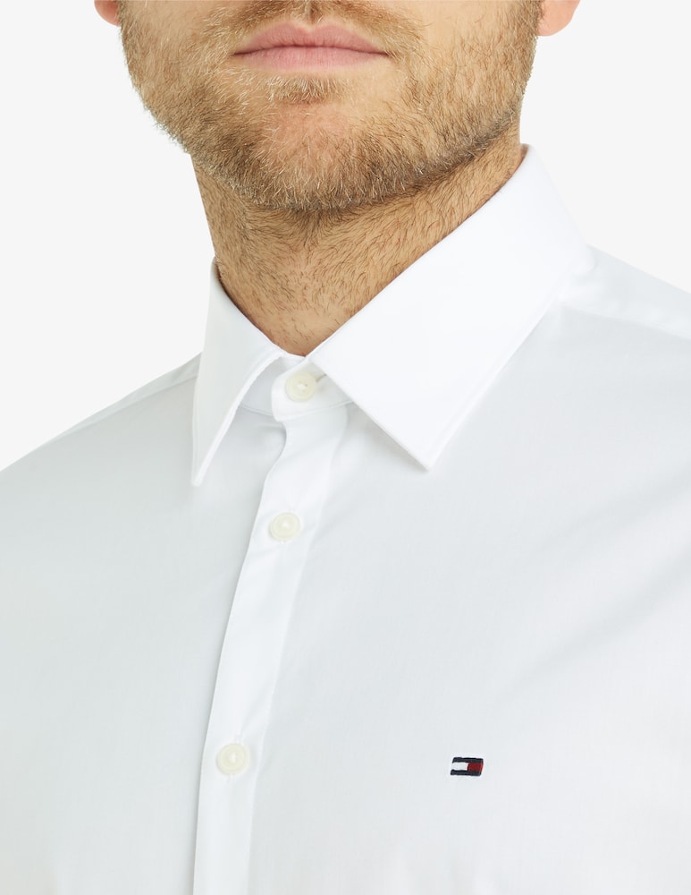 rinascente Tommy Hilfiger Camicia flex solid popline 