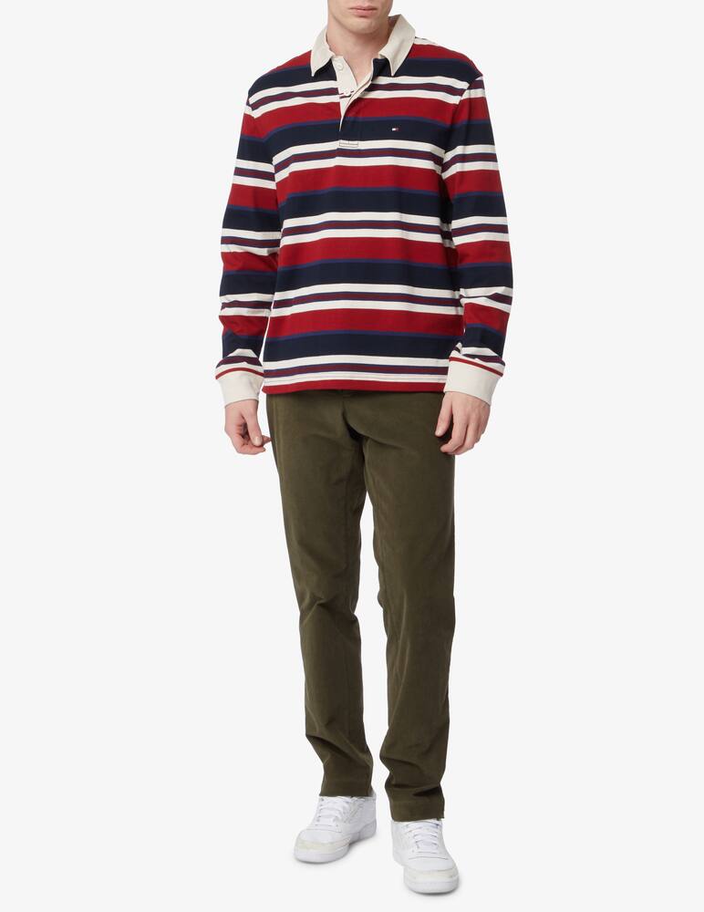 rinascente Tommy Hilfiger Rugby stripe long sleeve polo 