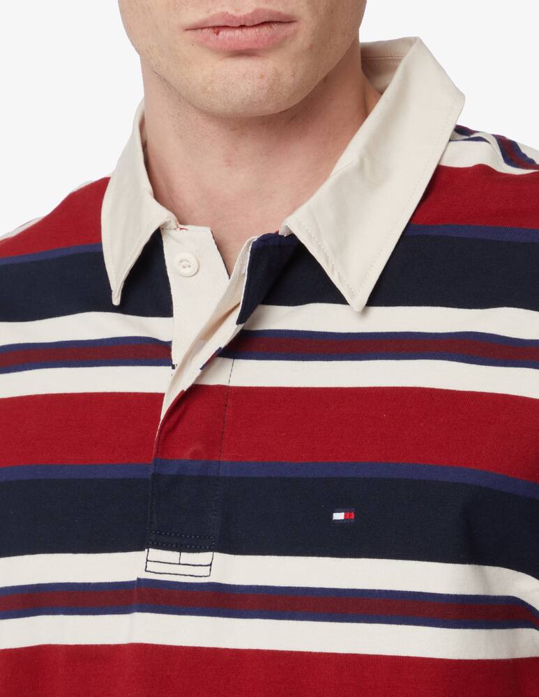 rinascente Tommy Hilfiger Rugby stripe long sleeve polo 