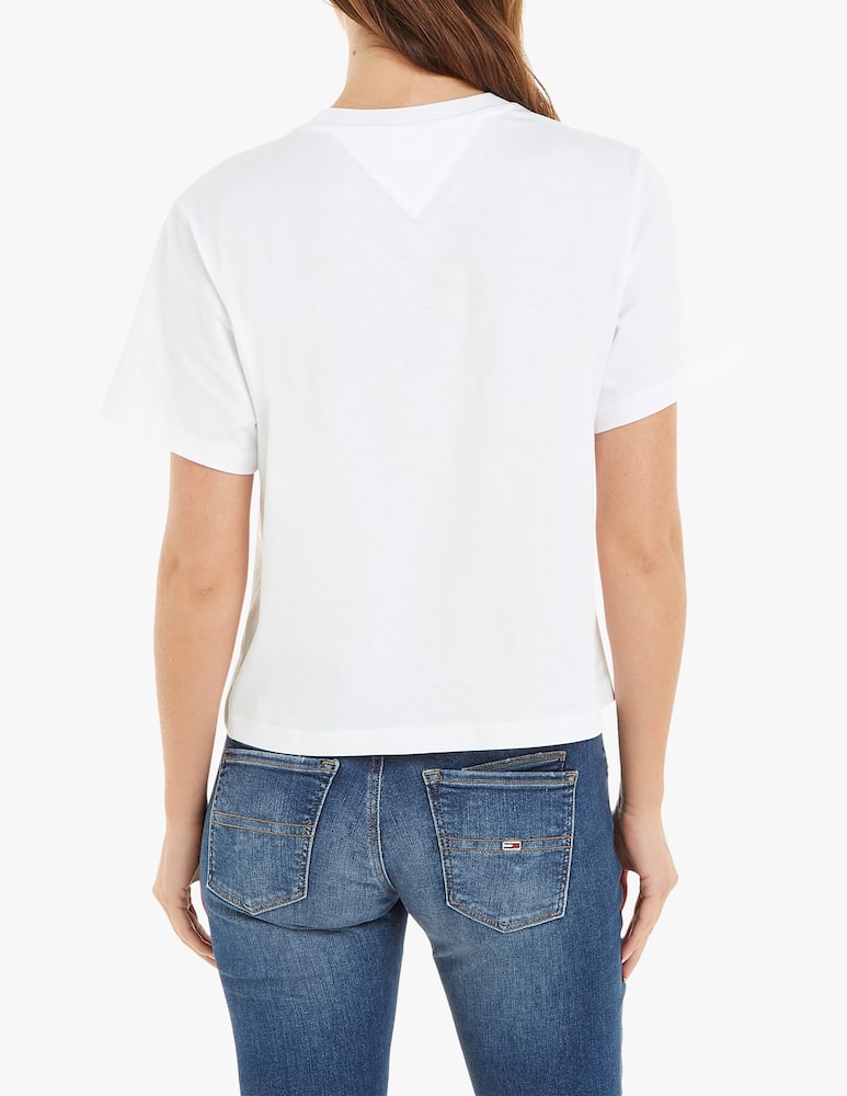rinascente Tommy Jeans T-shirt in cotone - Bianco