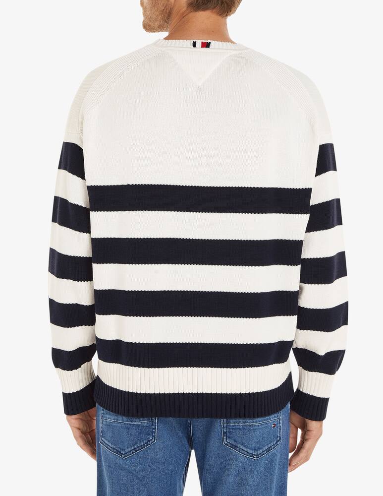 rinascente Tommy Hilfiger Breton stripe crewneck sweater 