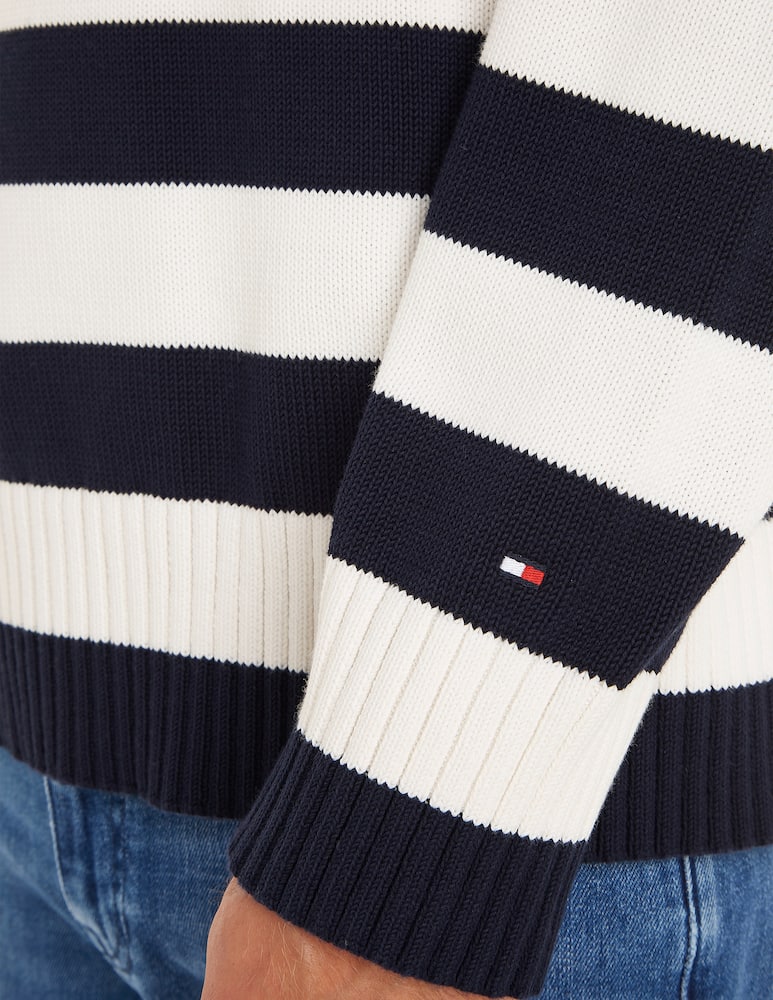 rinascente Tommy Hilfiger Breton stripe crewneck sweater 