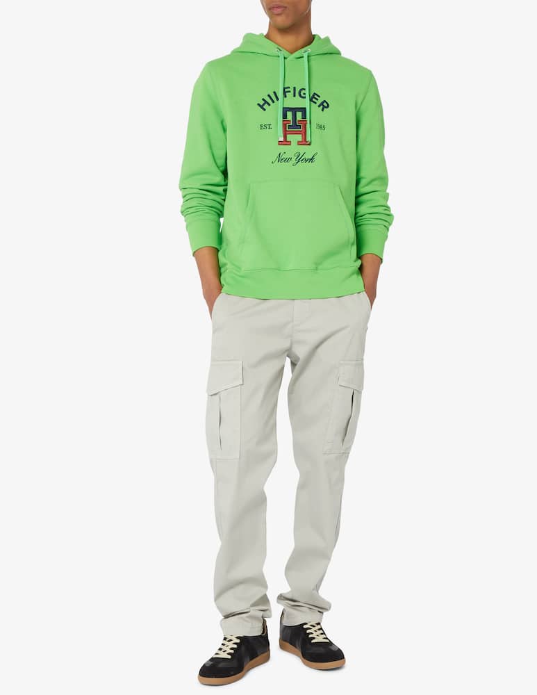 rinascente Tommy Hilfiger Felpa con cappuccio curved monogram 