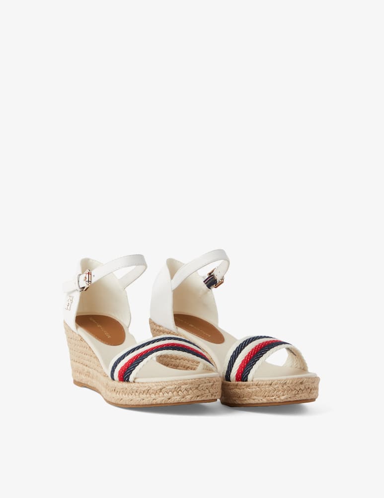 rinascente Tommy Hilfiger Corporate mid wedge espadrillas