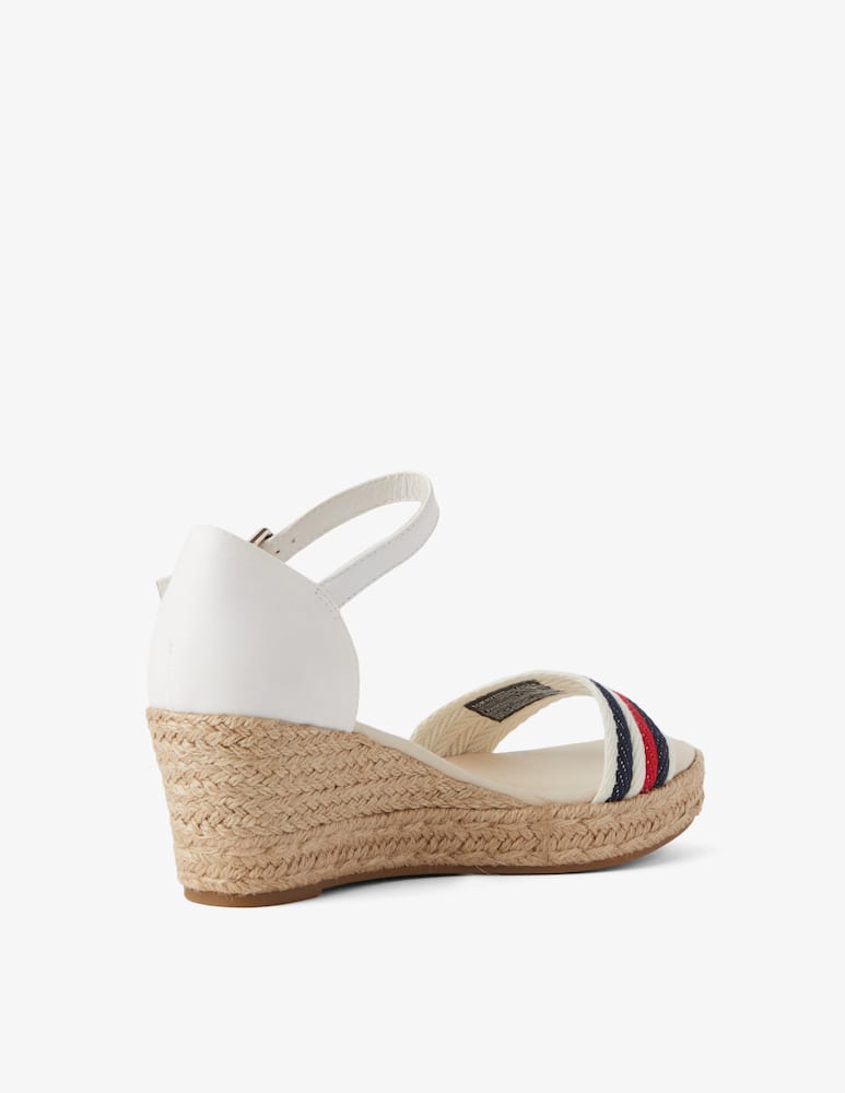 rinascente Tommy Hilfiger Corporate mid wedge espadrillas