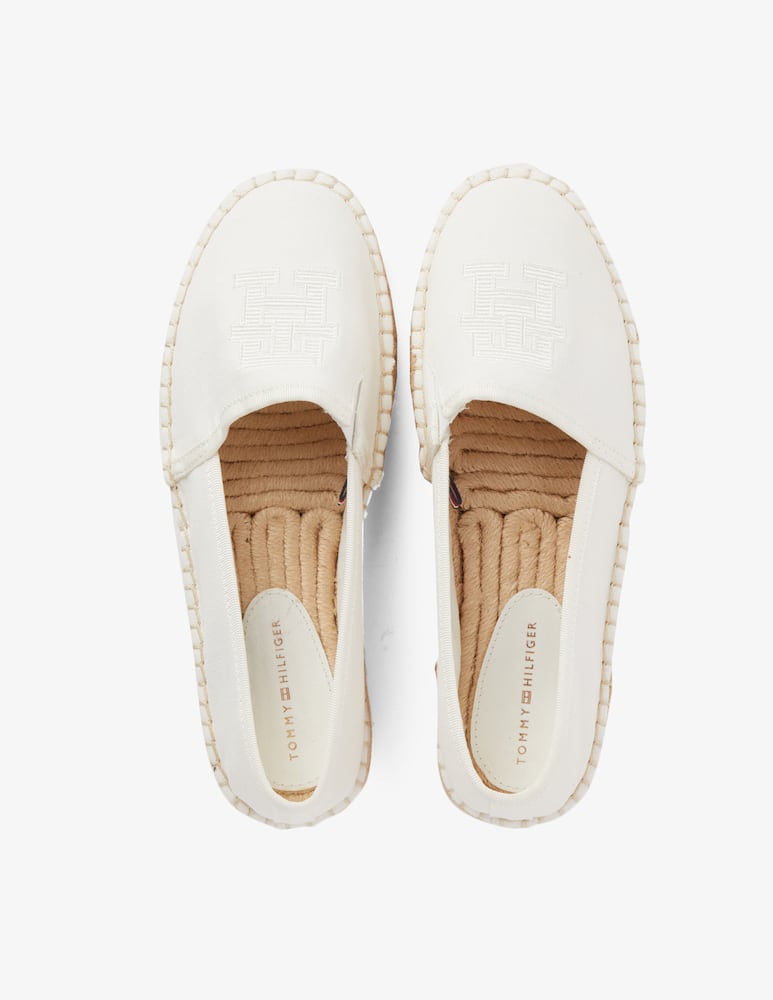 rinascente Tommy Hilfiger Embroidered cotton flat sandals