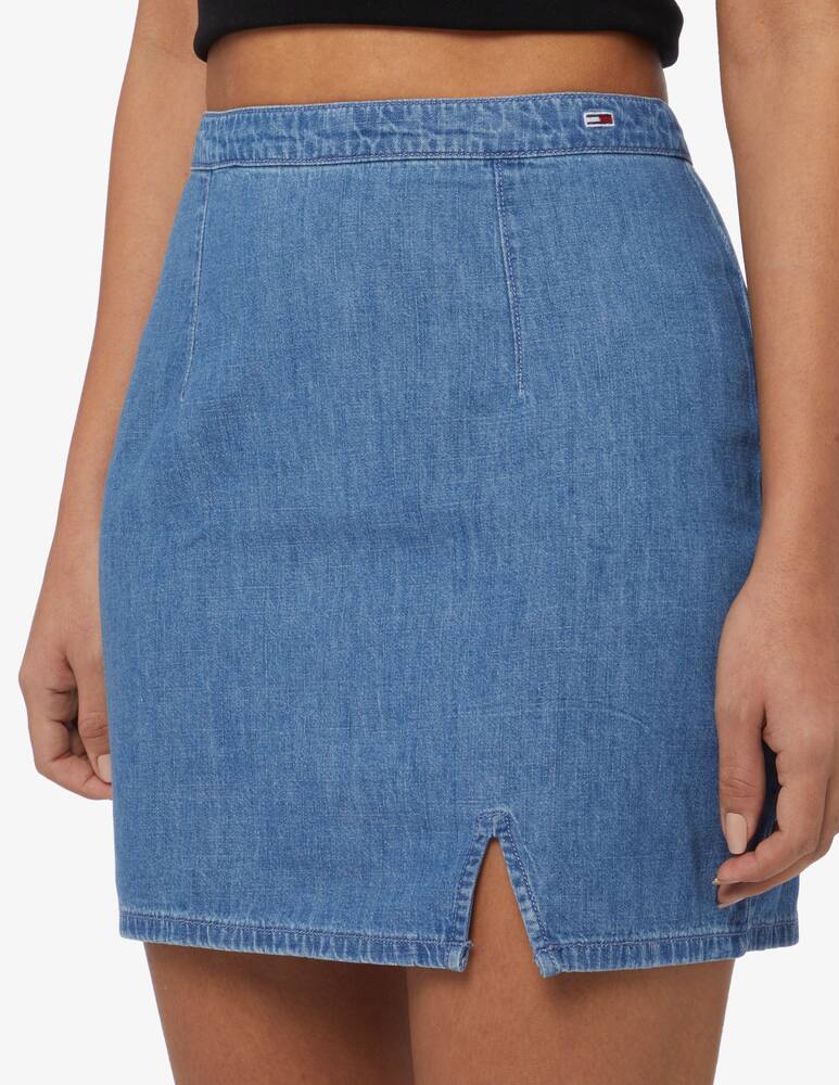 rinascente Tommy Jeans Straight denim mini skirt