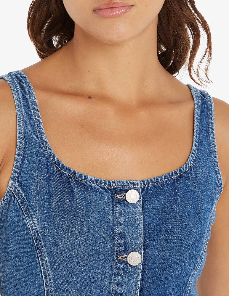 rinascente Tommy Jeans Vestito in jeans con bottoni