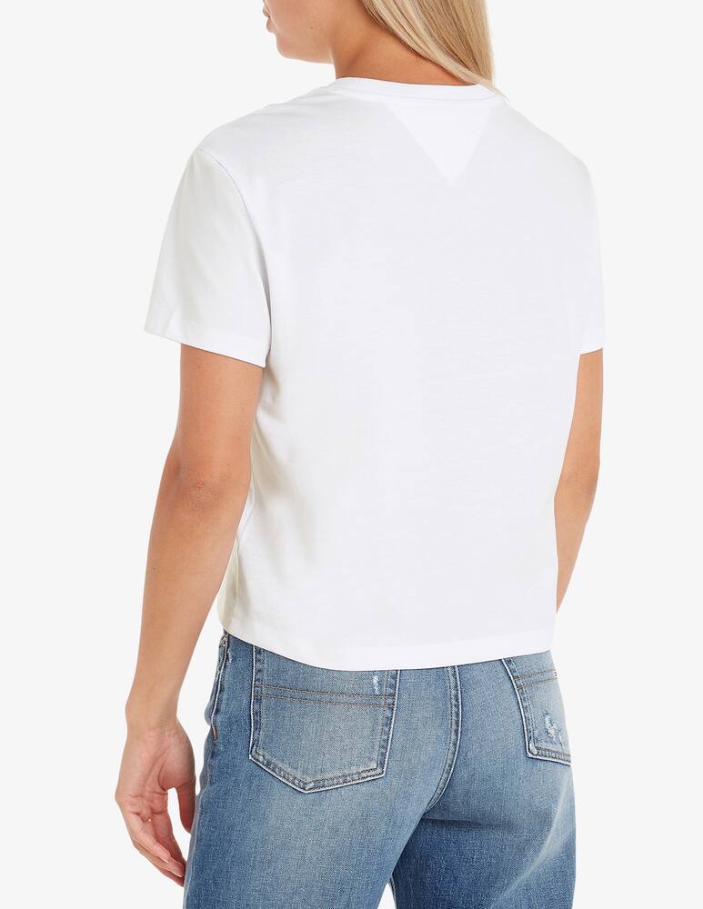 rinascente Tommy Jeans T-shirt badge - Bianco