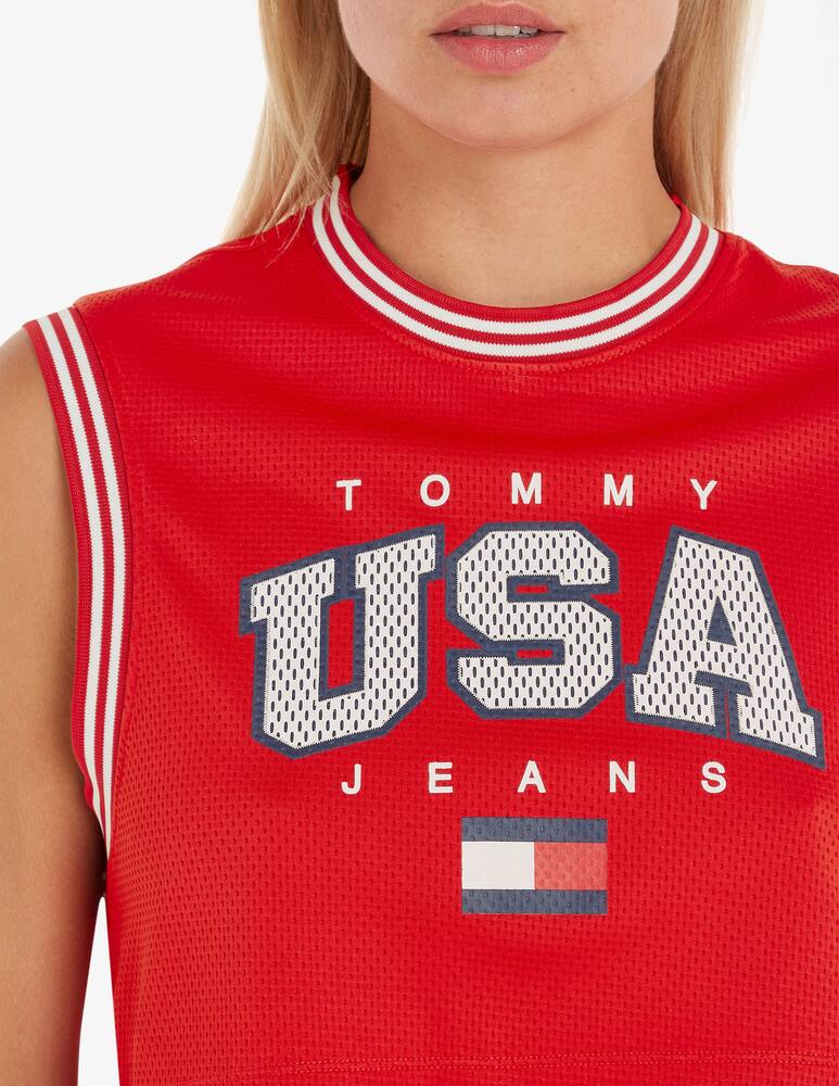 rinascente Tommy Jeans Top crop mesh