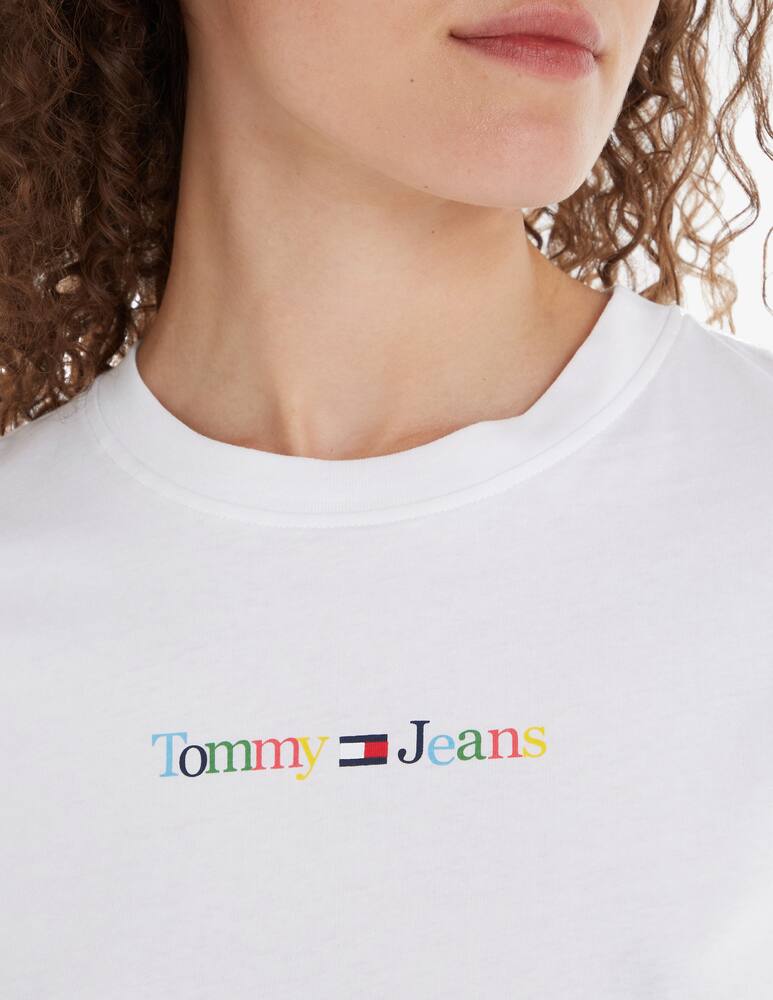 rinascente Tommy Jeans T-shirt in cotone - Bianco