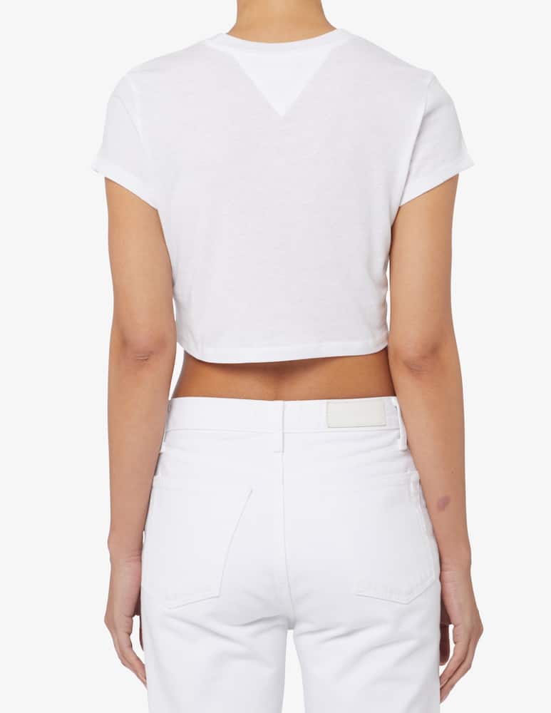 rinascente Tommy Jeans Cropped t-shirt logo - White