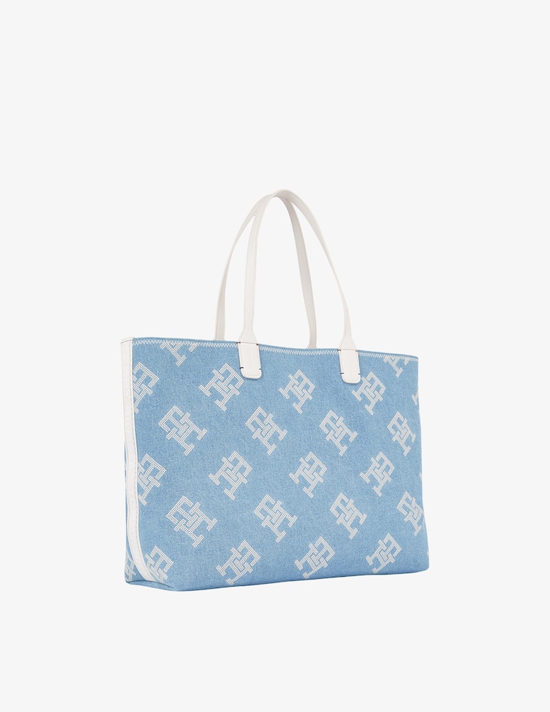 rinascente Tommy Hilfiger Monogram denim tote bag
