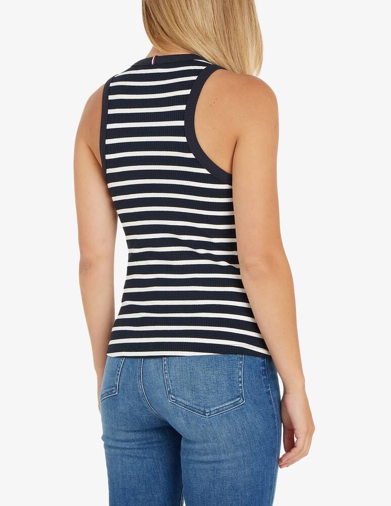 rinascente Tommy Hilfiger Slim ribbed viscose tank top