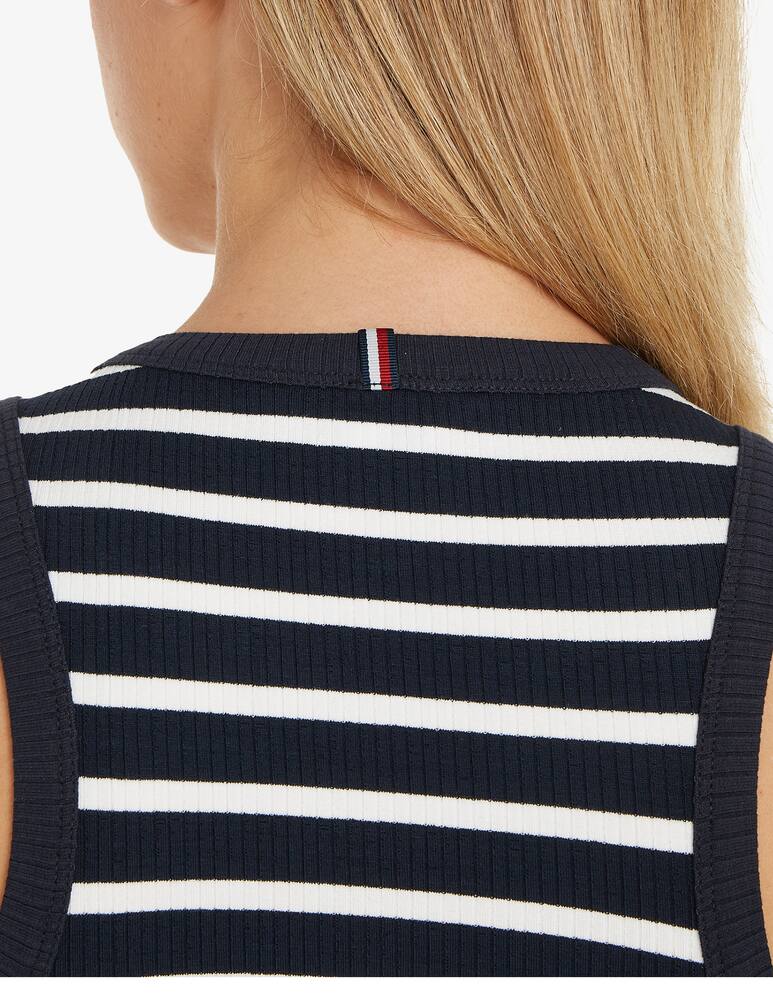 rinascente Tommy Hilfiger Slim ribbed viscose tank top