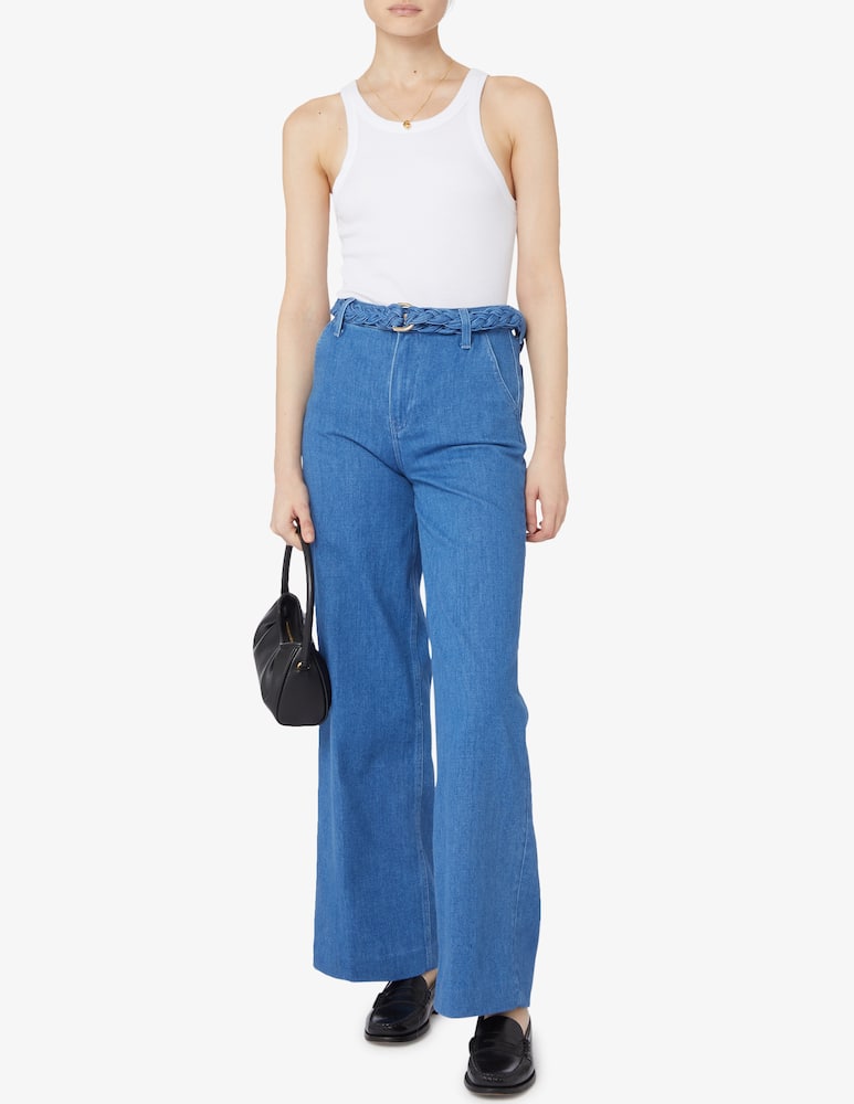 rinascente Tommy Hilfiger Abelt high rise wide leg jeans