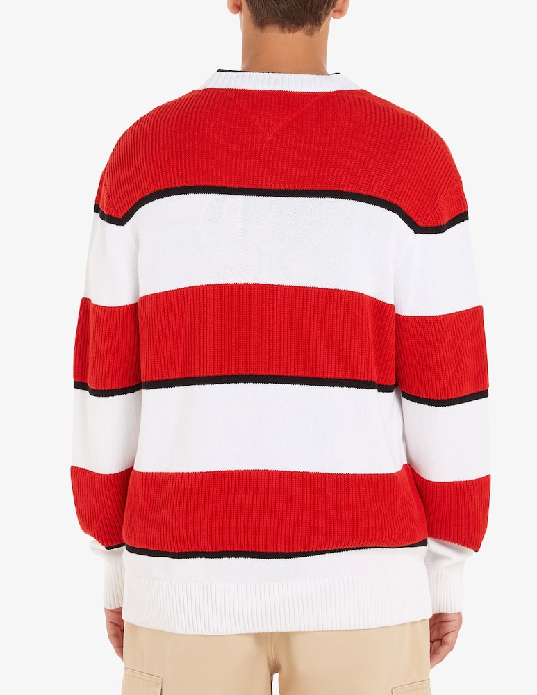 rinascente Tommy Jeans Bold stripe sweater Red