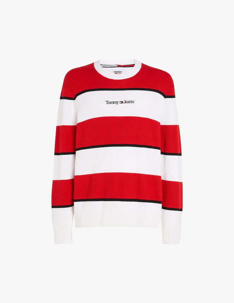 rinascente Tommy Jeans Bold stripe sweater Red