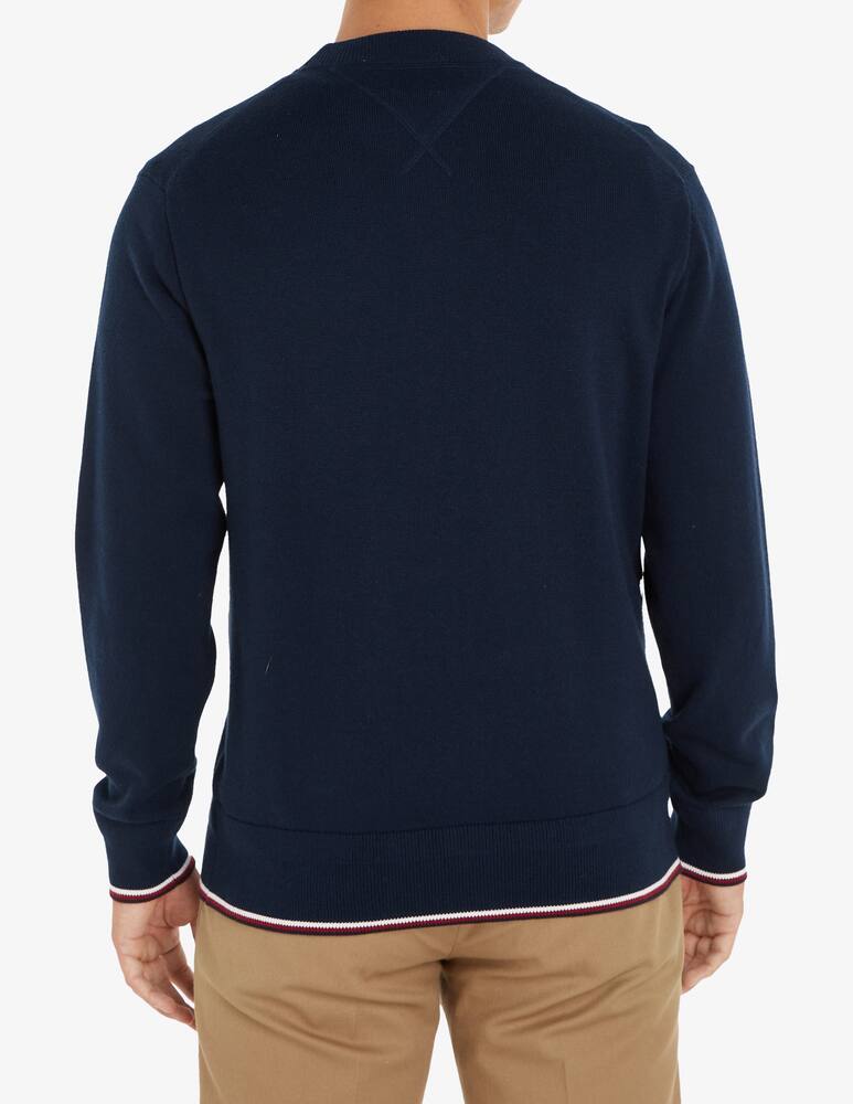 rinascente Tommy Hilfiger Tipped monotype crewneck jumper