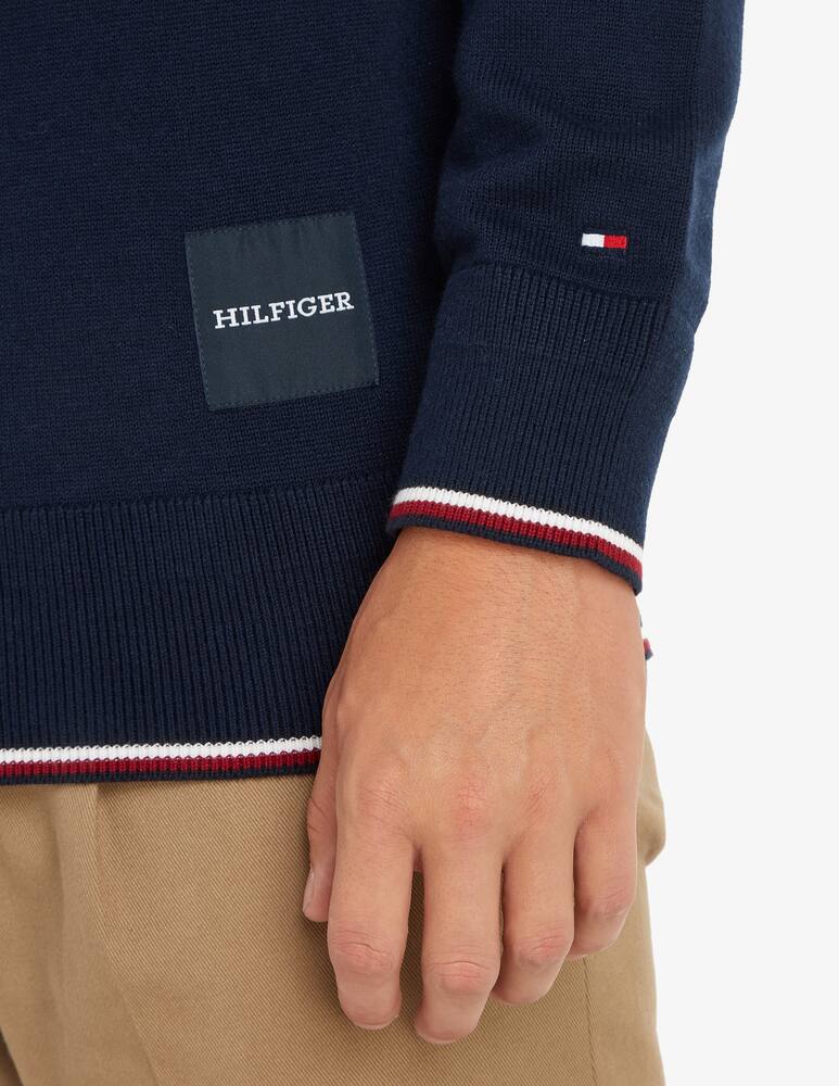 rinascente Tommy Hilfiger Tipped monotype crewneck jumper