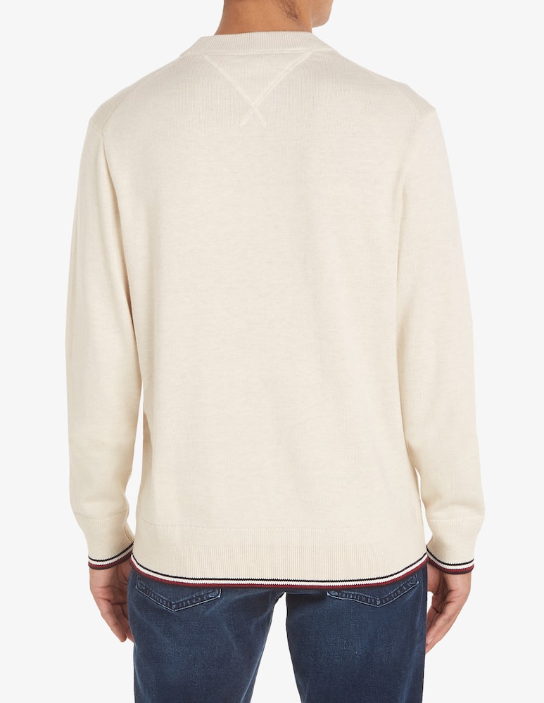 rinascente Tommy Hilfiger Tipped monotype crewneck jumper