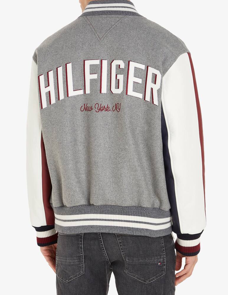 rinascente Tommy Hilfiger Varsity leather jacket