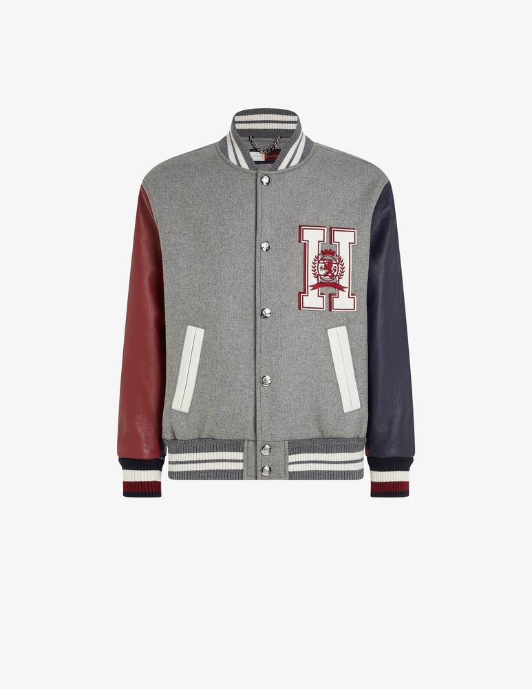 rinascente Tommy Hilfiger Varsity leather jacket