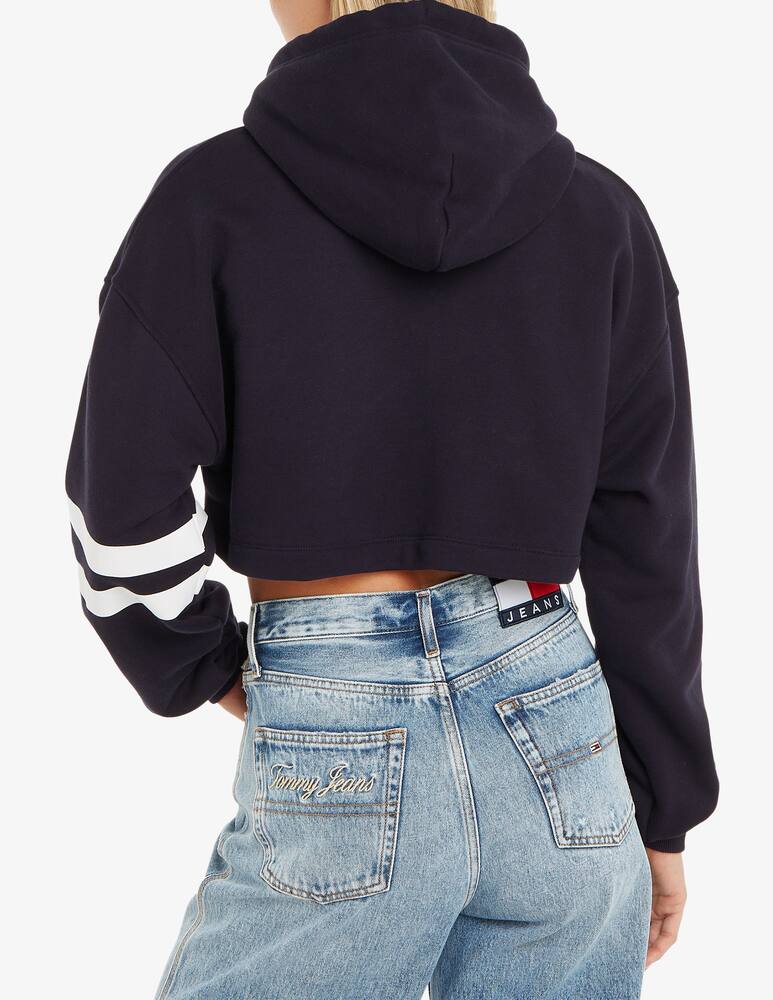 rinascente Tommy Jeans Letterman cropped hoodie