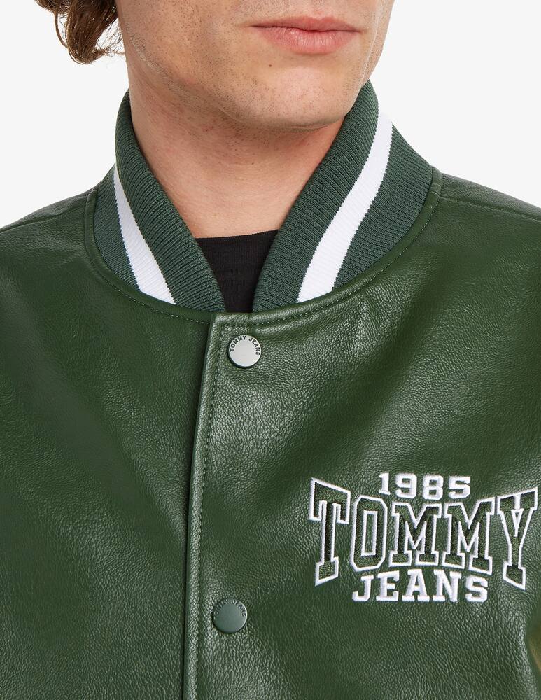 rinascente Tommy Jeans Giacca bomber pelle vegana letterman