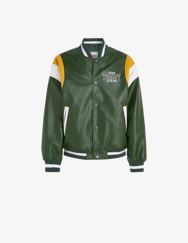 rinascente Tommy Jeans Giacca bomber pelle vegana letterman