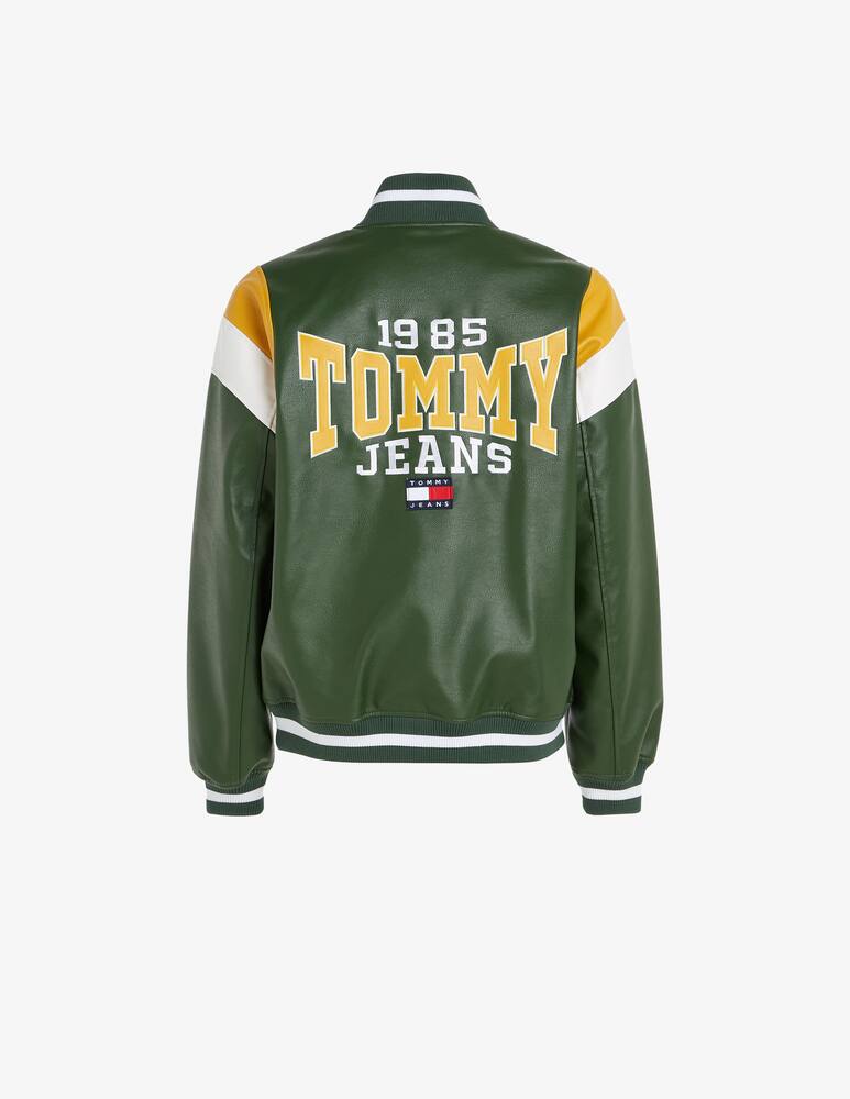 rinascente Tommy Jeans Giacca bomber pelle vegana letterman