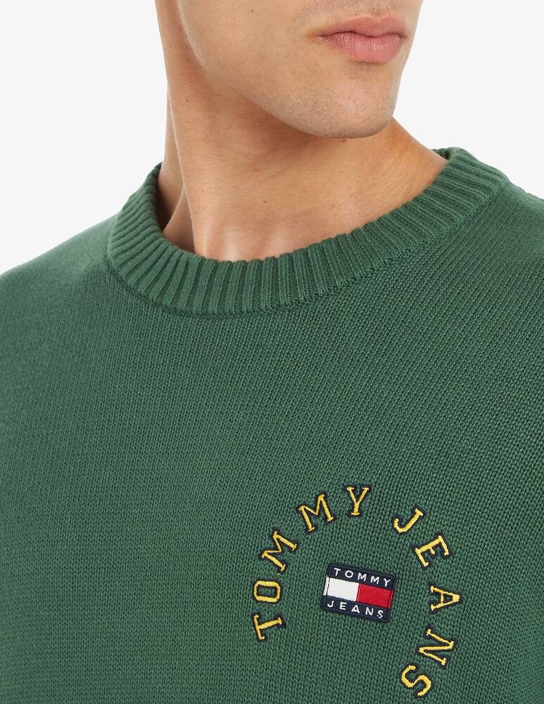 rinascente Tommy Jeans Relaxed arched logo crewneck jumper