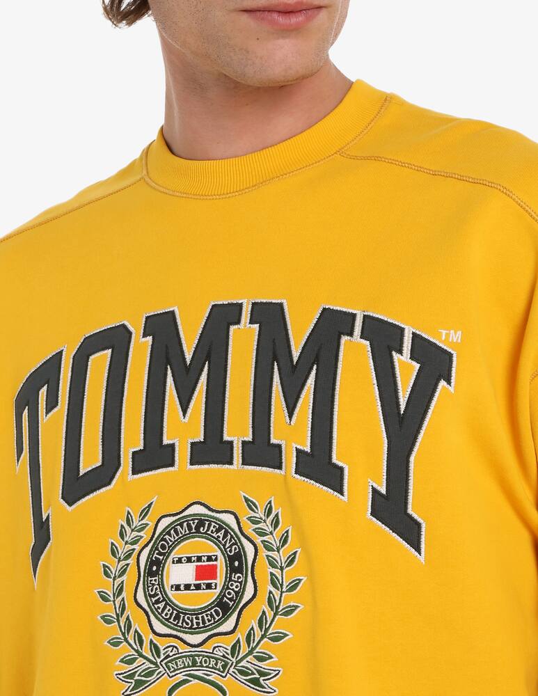rinascente Tommy Jeans Felpa girocollo boxy college logo