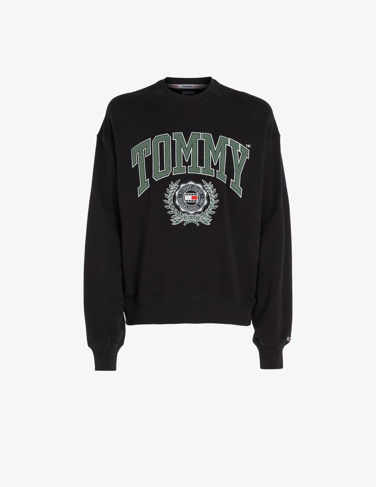 rinascente Tommy Jeans Felpa girocollo boxy college logo