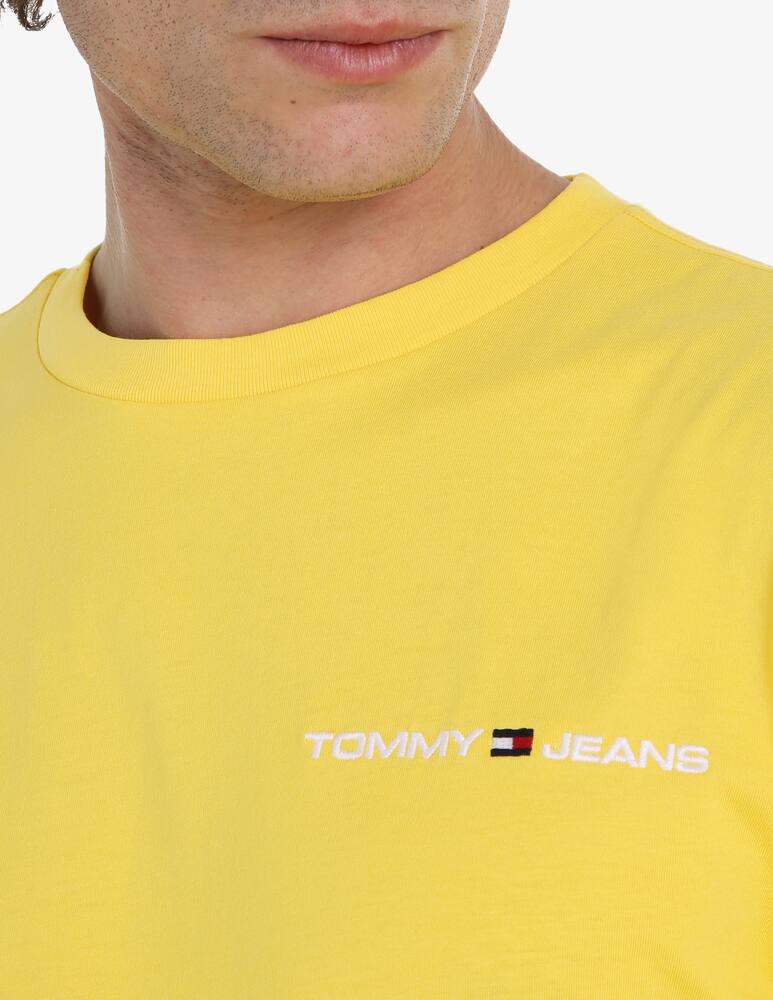 rinascente Tommy Jeans Maglietta linear chest logo scritta